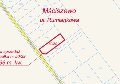 działka na sprzedaż - Murowana Goślina (gw), Mściszewo, Rumiankowa